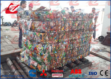 Macchina d'imballaggio della pressa per balle da 125 tonnellate dello spreco della bottiglia orizzontale dell'ANIMALE DOMESTICO per le bottiglie ed i cartoni di plastica