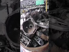 Macchina di frantumazione di rottami di acciaio ad alta efficienza, macchina di frantumazione motore 1 - 2m3 / h Capacità