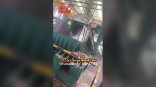 Pressa per balle di rottami metallici con forza di pressatura elevata da 500 tonnellate per segatura di rame