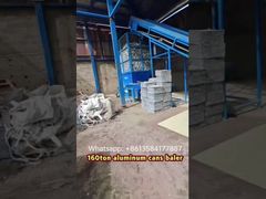 Pressa per balle per lattine in alluminio da 160 tonnellate